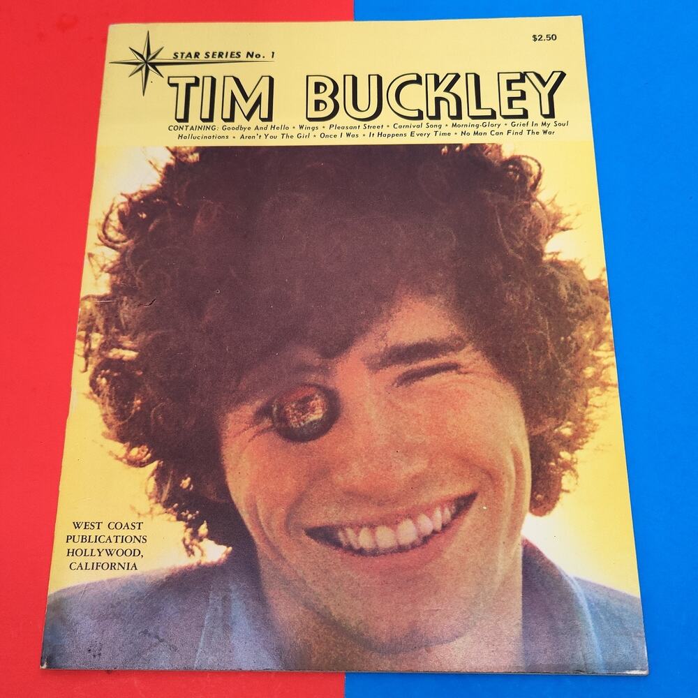 Tim Buckley Sheet Music Star Series No 1 Songbook First Edition 1968 vtg album
